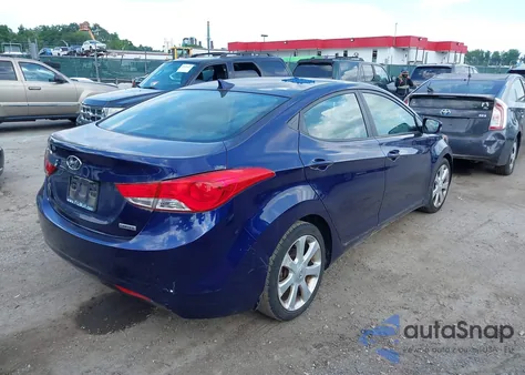 2013 Hyundai Elantra Limited из США, поврежденный, VIN 5NPDH4AE0DH284069